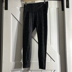 Varley Gray Snakeskin Leggings